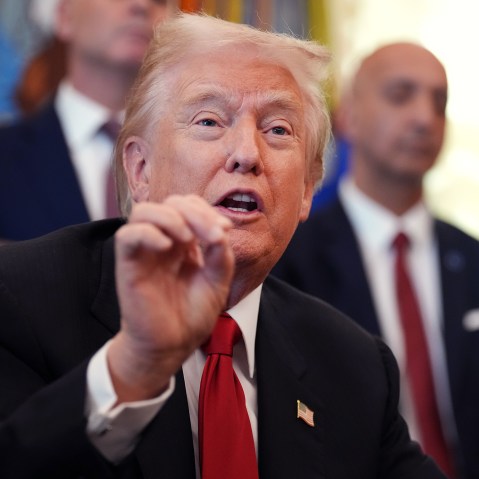 President Donald Trump at the White House.
