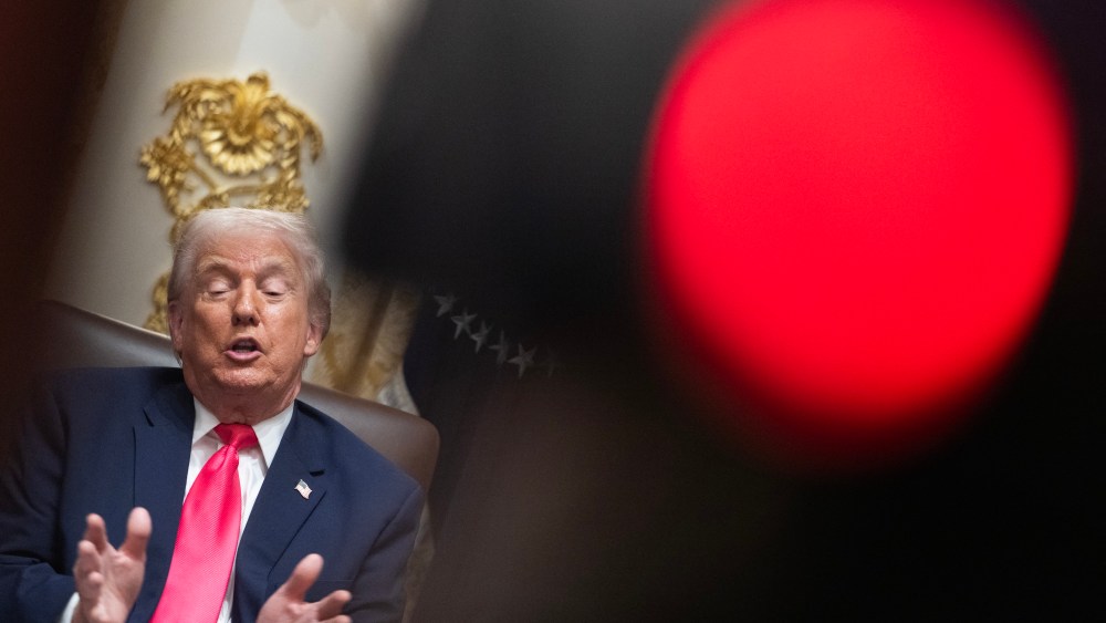US President Donald Trump speaks during a Cabinet Meeting in the Cabinet Room of the White House in Washington, D.C., on Dec. 2, 2025.