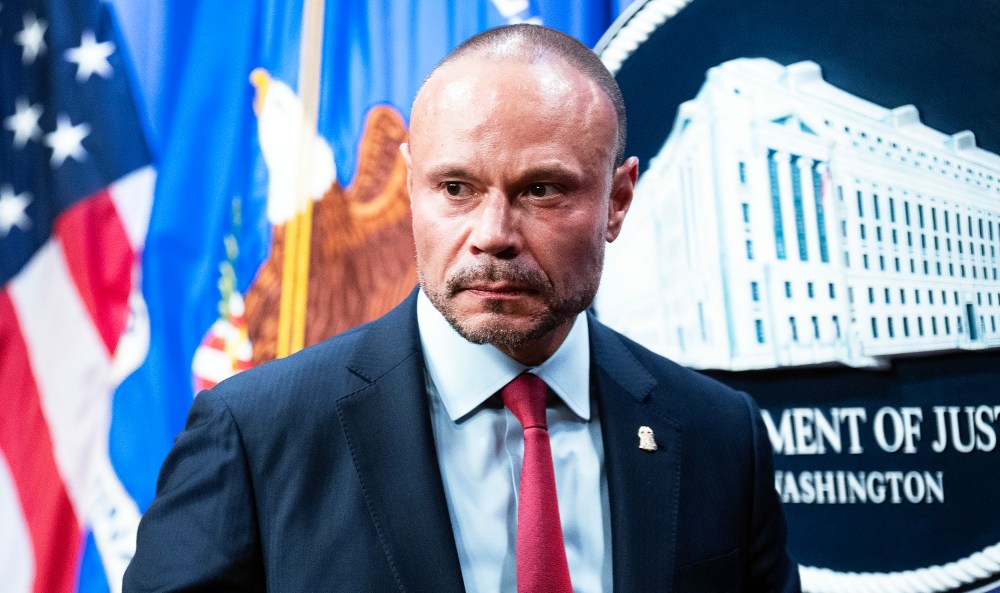 Dan Bongino, deputy director of the FBI, at the Department of Justice.