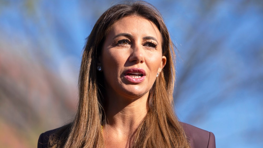 Alina Habba outside the White House.