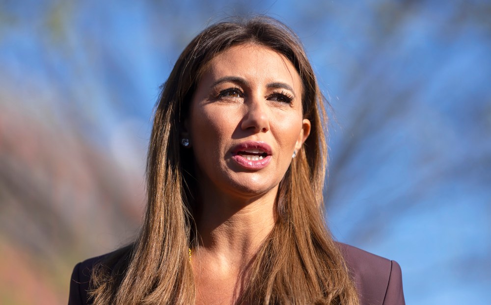 Alina Habba outside the White House.