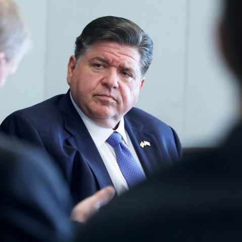 Illinois Gov. JB Pritzker in Chicago, IL.