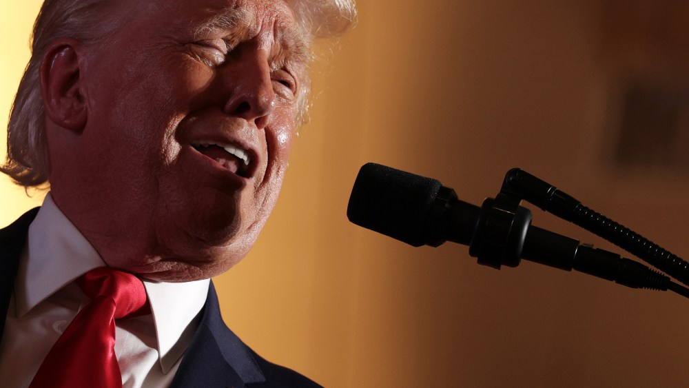 President Donald speaking.
