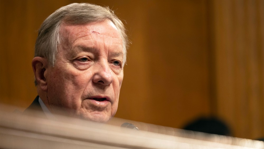 Senate Judiciary Committee ranking member Dick Durbin at the U.S. Capitol.