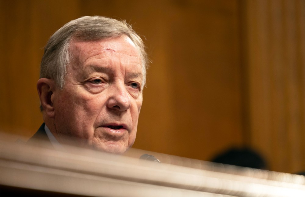 Senate Judiciary Committee ranking member Dick Durbin at the U.S. Capitol.