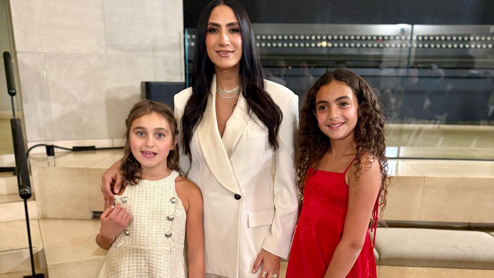 Mandana Dayani poses with her daughters after being sworn in as a trustee to the U.S. Holocaust Memorial Council on Dec. 8.