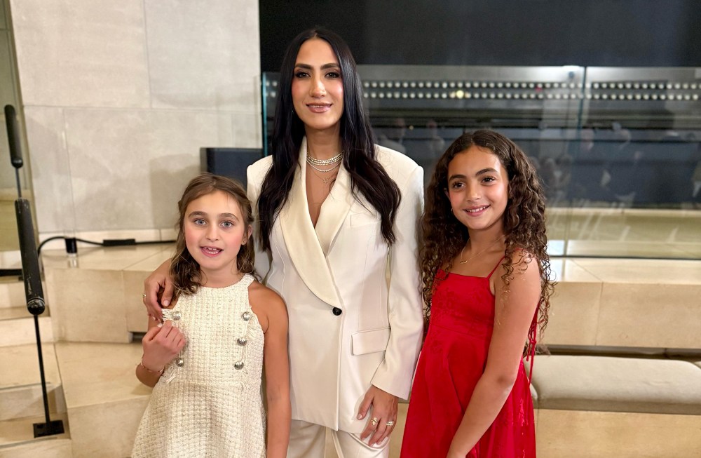 Mandana Dayani poses with her daughters after being sworn in as a trustee to the U.S. Holocaust Memorial Council on Dec. 8.