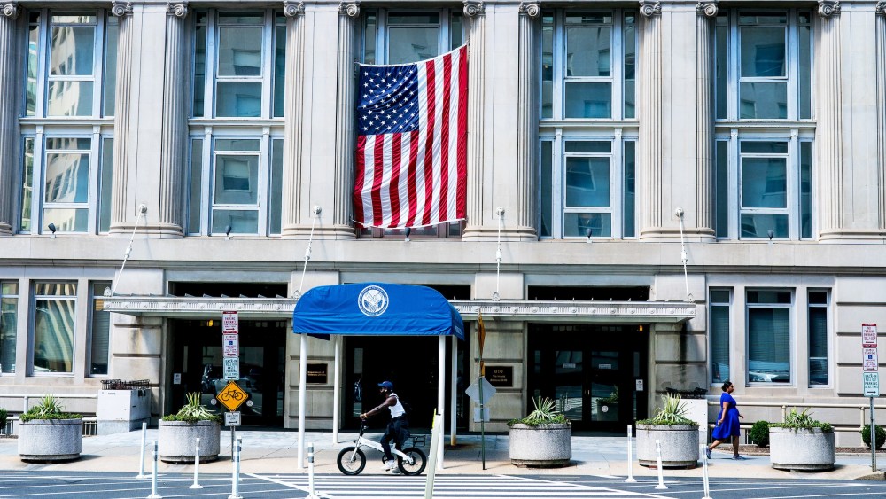The outside of the Department of Veterans Affairs on Aug. 26, 2025.