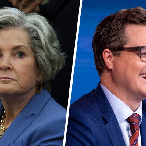 White House chief of staff Susie Wiles; Chris Hayes.
