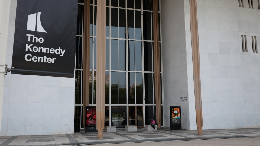 The exterior of the John F. Kennedy Memorial Center for the Performing Arts building in Washington, D.C.