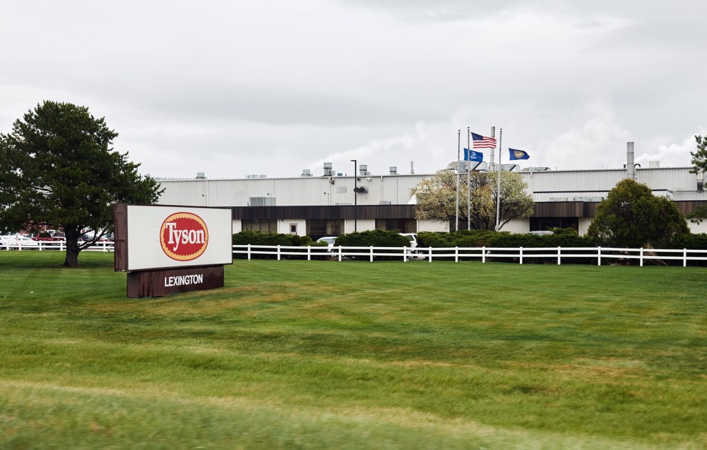 A Tyson Foods Inc. facility stands in Lexington, NE.