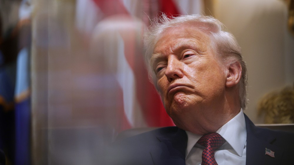 President Donald Trump in the White House.