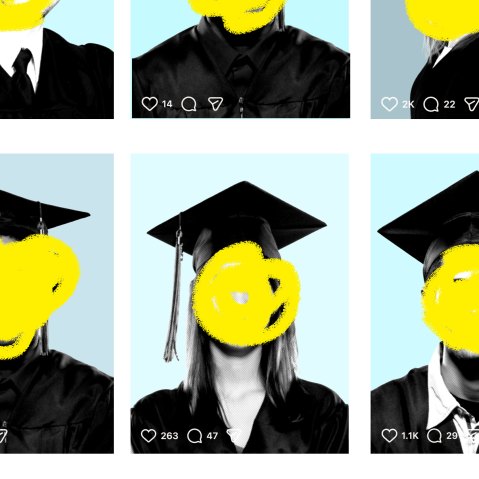 an illustration of yearbook photos