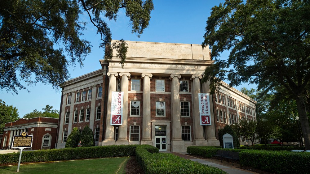 Bibb Graves Hall on the campus of the University of Alabama.