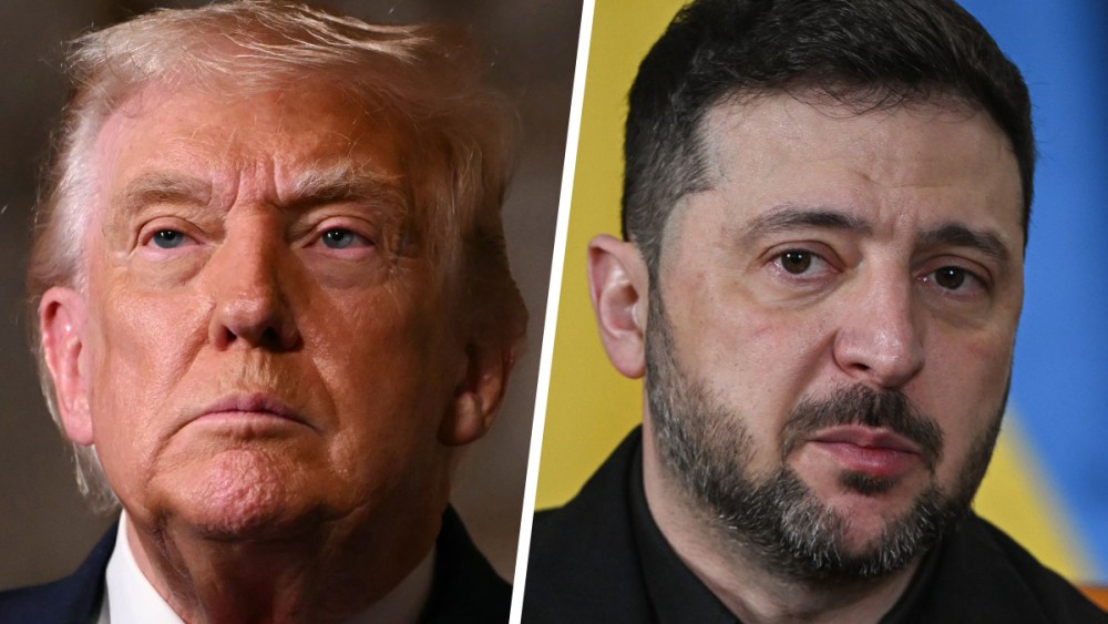U.S. President Donald Trump; Ukraine President Volodymyr Zelenskyy.