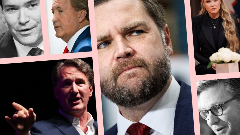 Marco Rubio, Ken Paxton, JD Vance, Erika Kirk, Mike Johnson and Glenn Youngkin.