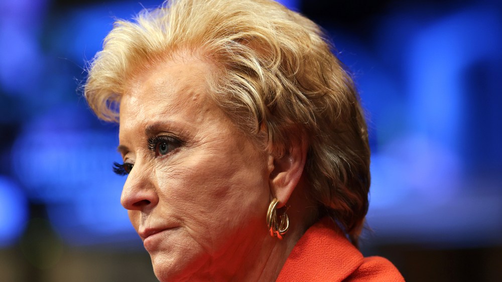 Linda McMahon on Feb. 13, 2025 in the Dirksen Senate Office Building in Washington, D.C.
