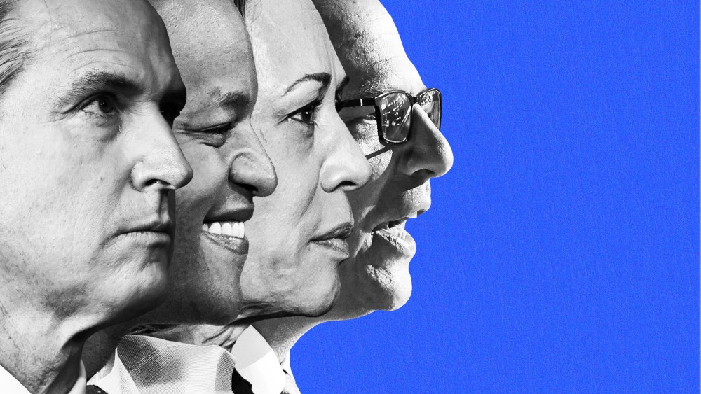 Gavin Newsome, Wes Moore, Kamala Harris, Josh Shapiro.