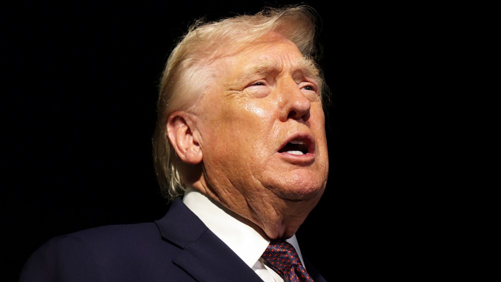U.S. President Donald Trump speaks as he departs the White House on Dec. 19, 2025.