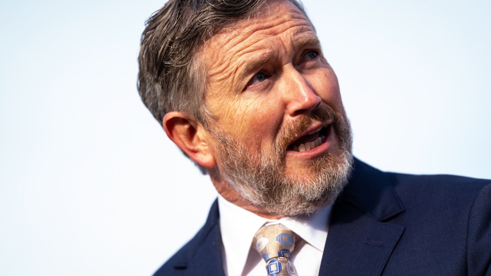 Thomas Massie on Nov. 18, 2025, outside the U.S. Capitol.