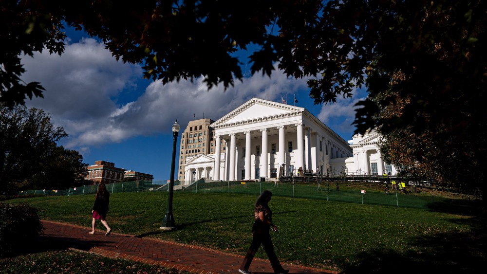 The Virginia State Capitol on Nov. 3, 2025, in Richmond, Va.