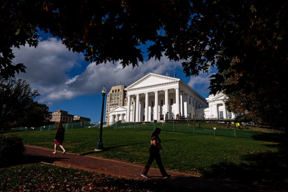 The Virginia State Capitol on Nov. 3, 2025, in Richmond, Va.