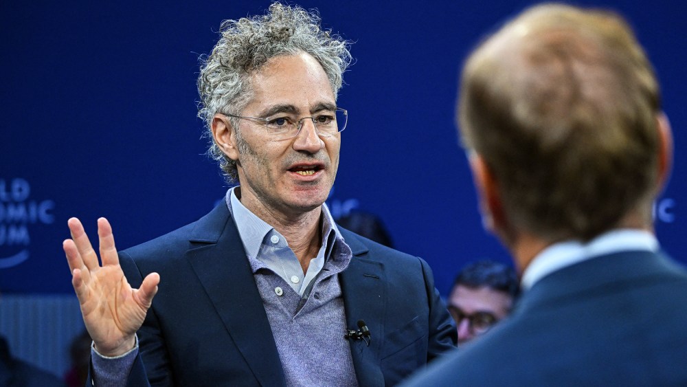 CEO of Palantir Technologies Alex Karp during the World Economic Forum annual meeting on Jan. 20, 2026, in Davos, Switzerland.