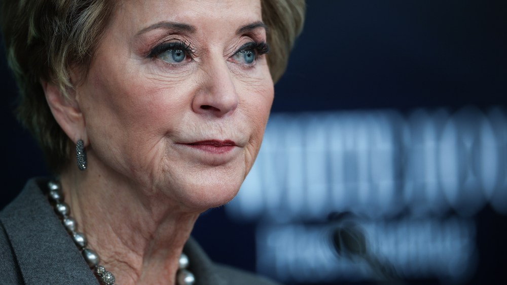 Secretary of Education Linda McMahon during a White House press briefing on Nov. 20, 2025 in Washington, D.C.