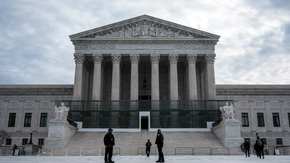 The US Supreme Court building on Jan. 14, 2026.