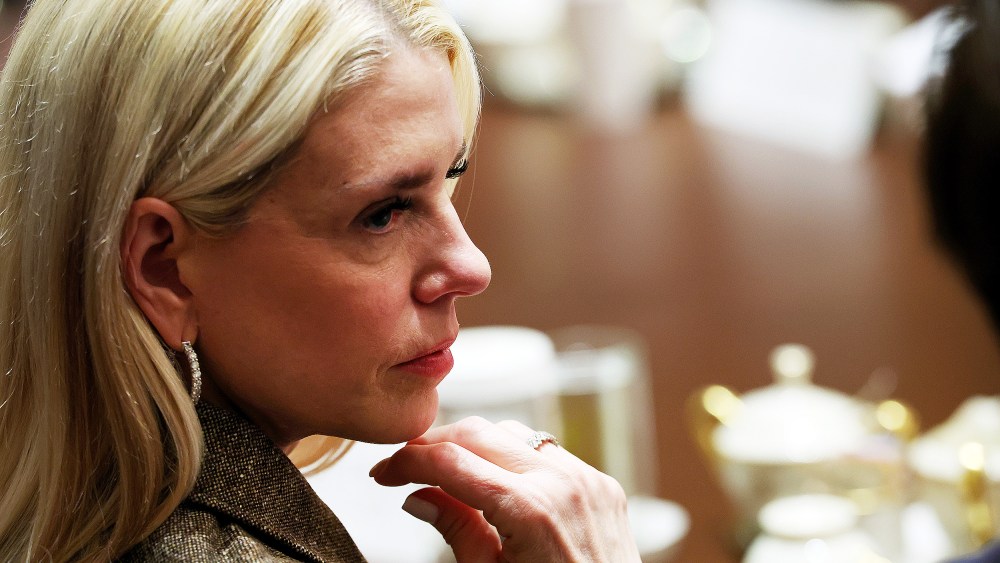 Attorney General Pam Bondi during a cabinet meeting on Oct. 09, 2025 in the Cabinet Room of the White House.
