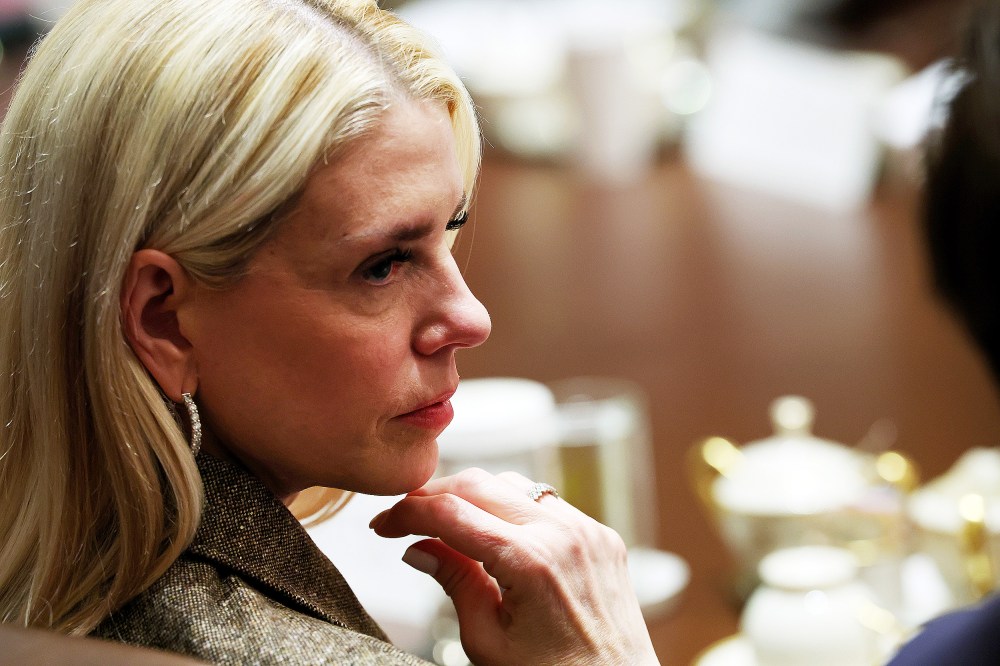 Attorney General Pam Bondi during a cabinet meeting on Oct. 09, 2025 in the Cabinet Room of the White House.