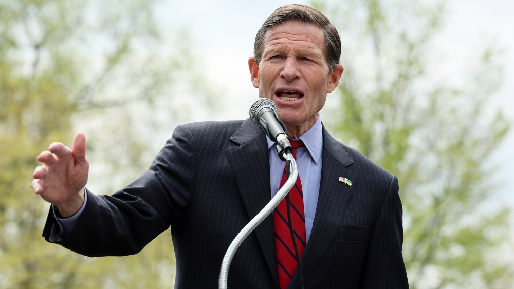 U.S. Senator Richard Blumenthal on April 10, 2025 at US Capitol.