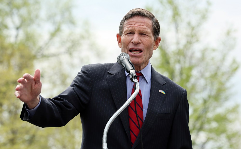 U.S. Senator Richard Blumenthal on April 10, 2025 at US Capitol.
