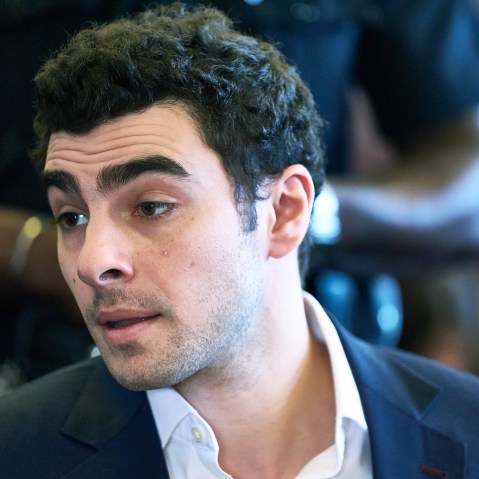 Luigi Mangione appears for a suppression of evidence hearing in the killing of UnitedHealthcare CEO Brian Thompson in Manhattan Criminal Court in New York City.