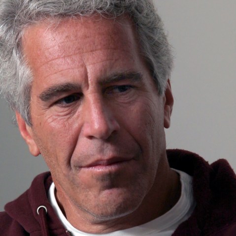 This is a close up portrait of Epstein.