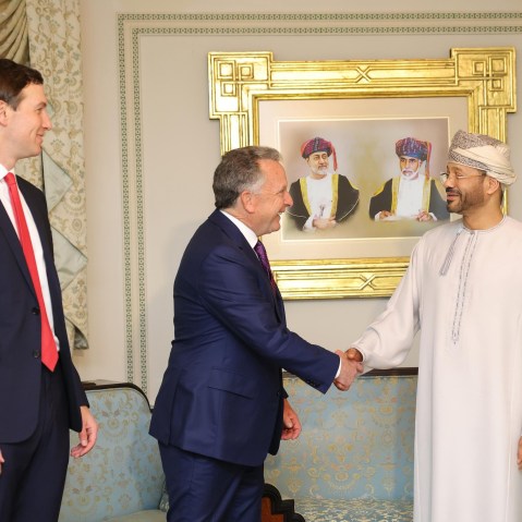 Jared Kusher and Steve Witkoff meet with Oman's Foreign Minister Sayyid Badr Albusaidi