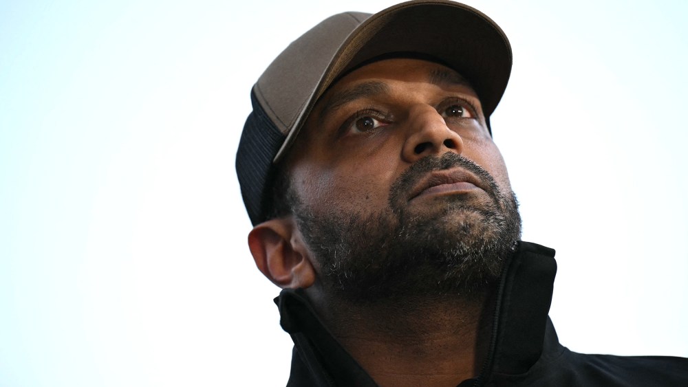 Kash Patel is seen in this closeup photo shot from below.