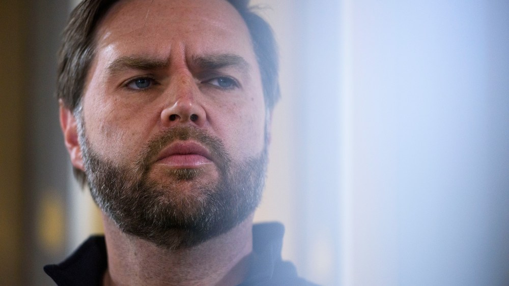 A close up of JD Vance.