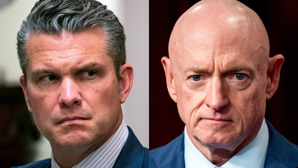 Pete Hegseth; Mark Kelly.