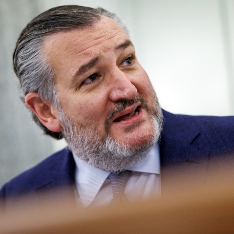 Sen. and Committee Chairman Ted Cruz during a Senate Commerce, Science, and Transportation Committee confirmation hearing.