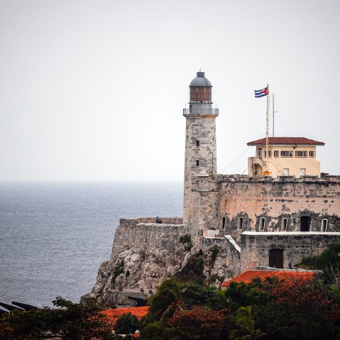 A general view of the Castillo del Morro at the entrance of the Port of Havana, Cuba.