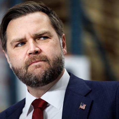 A close up of JD Vance.