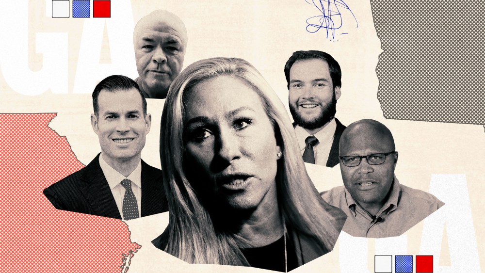A photo collage of the candidates running for Georgia’s 14th Congressional District.