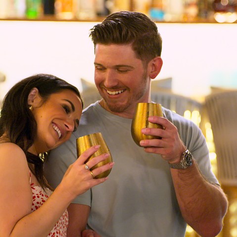 Jessica Barrett and Chris Fusco on season 10 of "Love Is Blind."