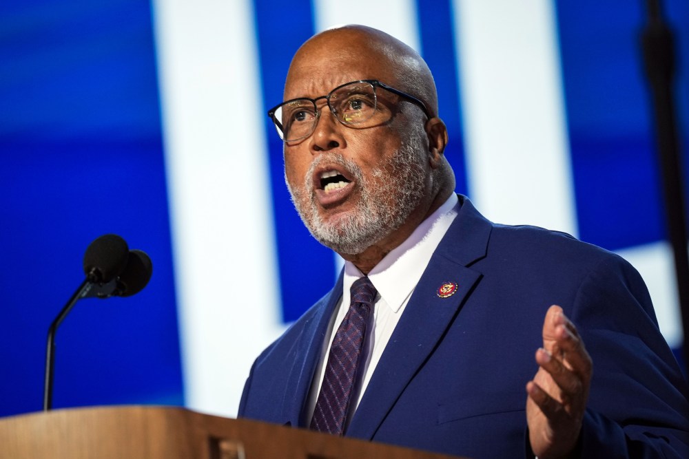 Rep. Bennie Thompson during the third day of the Democratic National Convention.