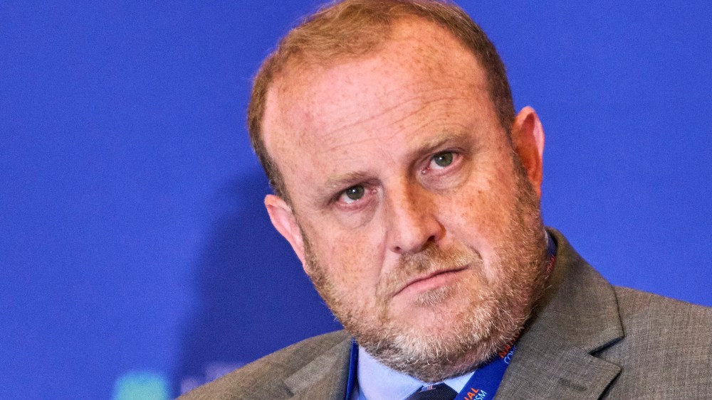 Jeremy Carl speaks at the National Conservatism Conference.