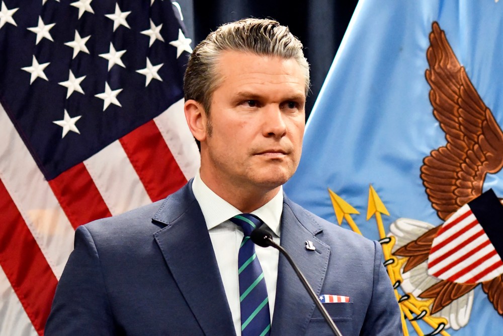 Secretary of Defense Pete Hegseth.