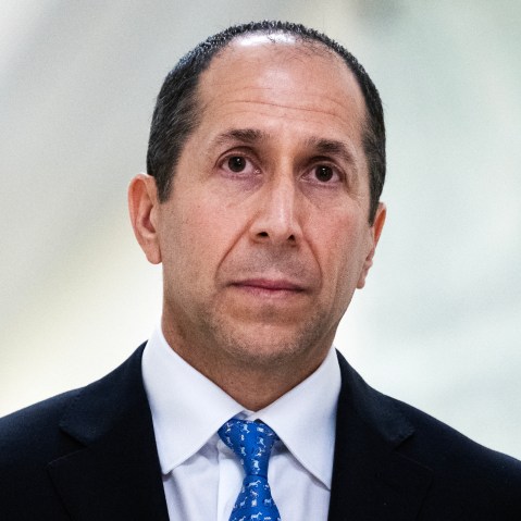 Richard Kahn arrives for a House Oversight Committee deposition.