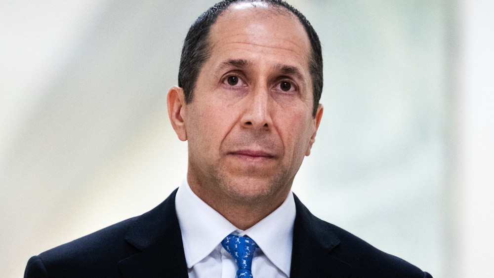 Richard Kahn arrives for a House Oversight Committee deposition.